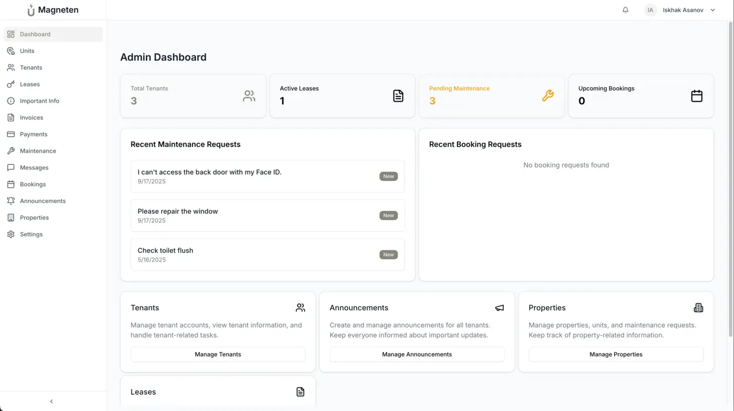 Система управления арендаторами
